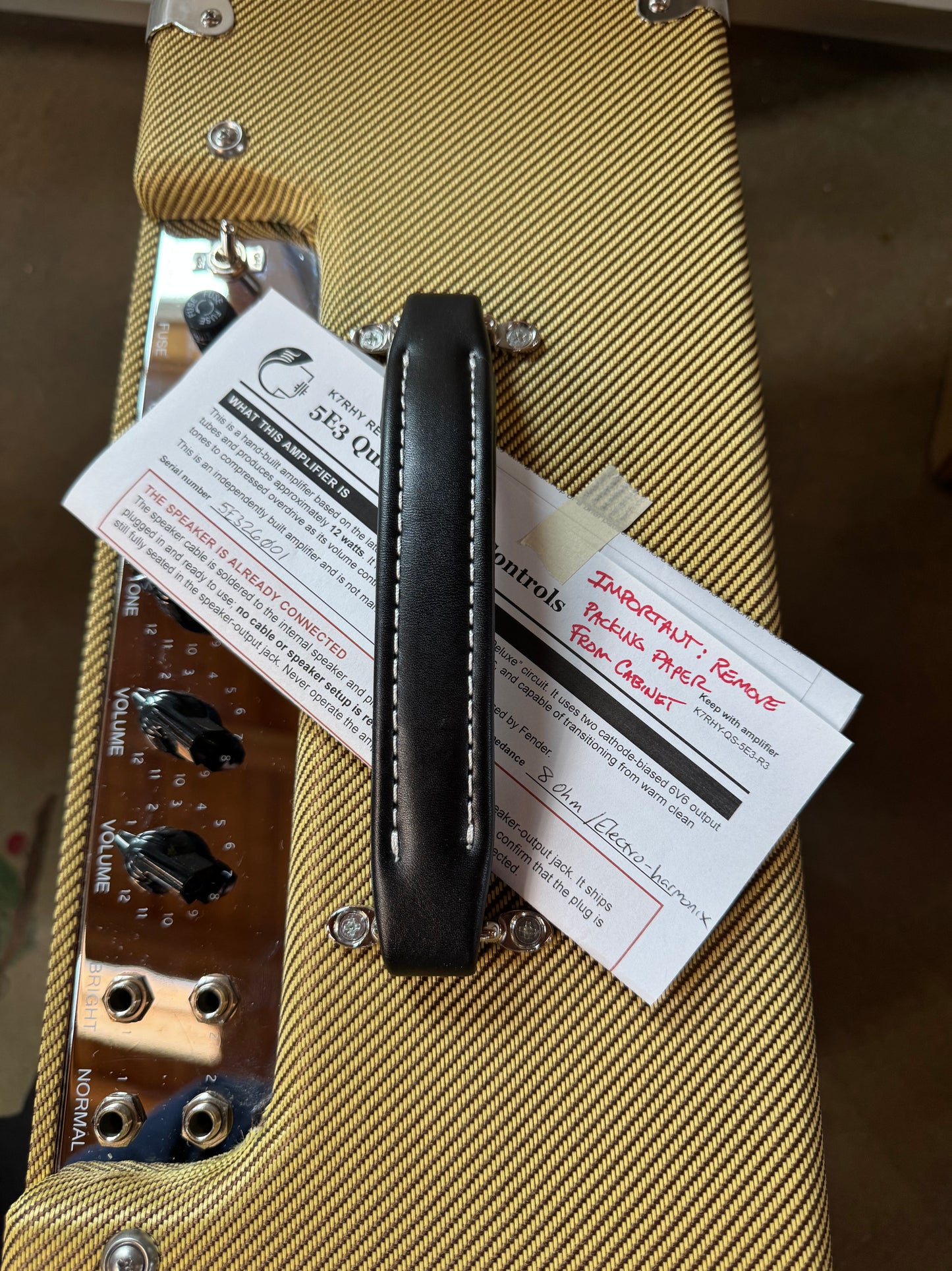 Newly Built 5E3 Tweed Deluxe Clone 2026